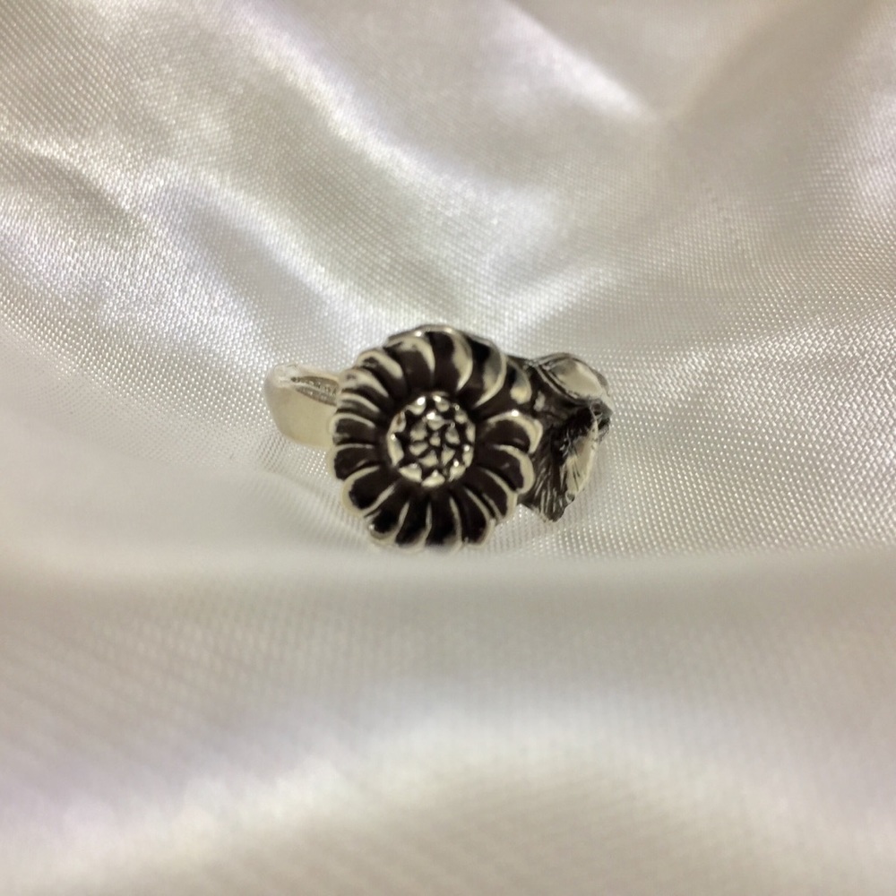 1800’s Sterling Silver Spoon Ring Antique Size 12